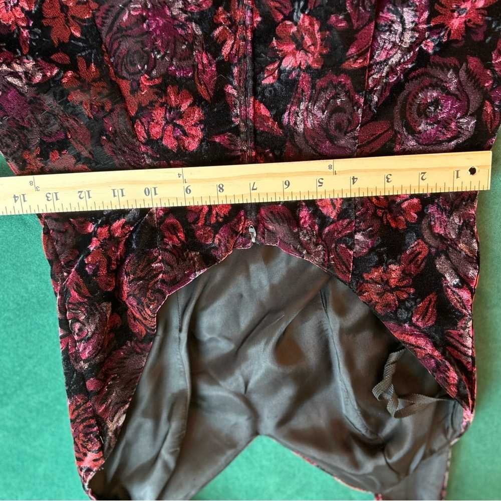 Rampage Floral Halter Mini Dress in Black and Pink Y2K size 7 - Picture 4 of 14